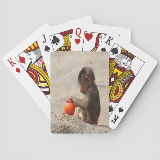 Baboon Baby Pokerkaarten (Achterkant)