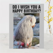 BABOON BILLENPRAT VERJAARDAGSCARDS, ROOD & GEZWOLL KAART (Gele Bloem)