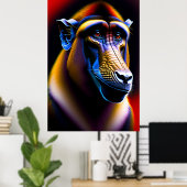 Baboon - Canvas Art Print (Thuiskantoor)