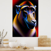 Baboon - Canvas Art Print (Keuken)