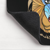 Baboon Face Halloween Scary Baboon Monkey Muismat (Hoek)