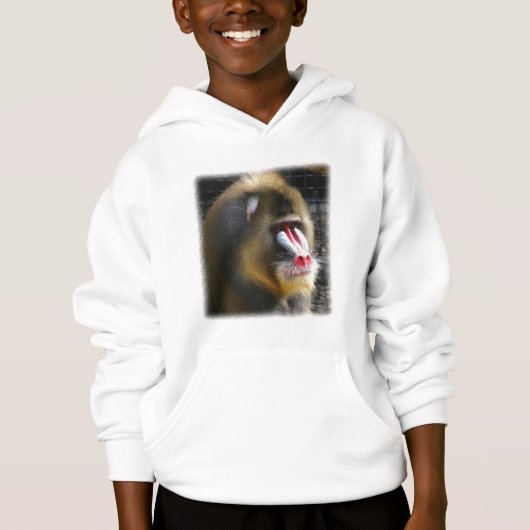 Baboon Hooded Sweatshirt (Voorkant)