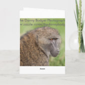 Baboon Inspection, ik controleer je... Kaart (Achterkant)