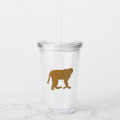 Baboon monkey art acryl drinkbeker (Voorkant)