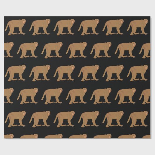 Baboon Monkey Art Cadeaupapier (Vlak)