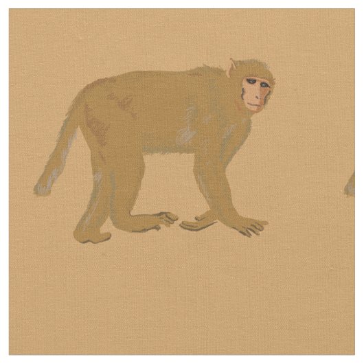 Baboon Monkey Art Stof (Close Up)