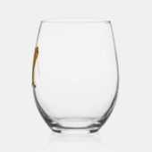 Baboon monkey art wijnglas zonder voet (Links)