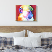 Baboon Stretched Canvas 12x (Insitu (Slaapkamer))