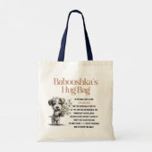 Babooshka knuffeltas (Enkelvoud) Tote Bag (Achterkant)