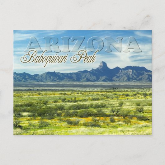 Baboquivari Peak Wilderness, Arizona Briefkaart (Voorkant)