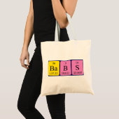 Babs periodieke lijstnaam canvas tas (Voorkant (product))