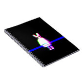 Babu Glitchcore Spiraal Notebook Notitieboek (Rechterzijde)