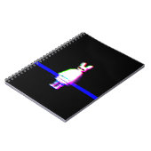 Babu Glitchcore Spiral Notebook Notitieboek (Linkerzijde)