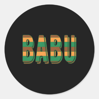 Babu Swahili Opa Vaderdag Opa Ronde Sticker