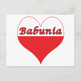 Babunia Poland Heart Briefkaart