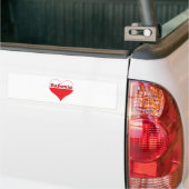 Babunia Poland Heart Bumpersticker (Op Truck)