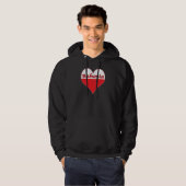 Babunia Poland Heart Hoodie (Voorkant volledig)