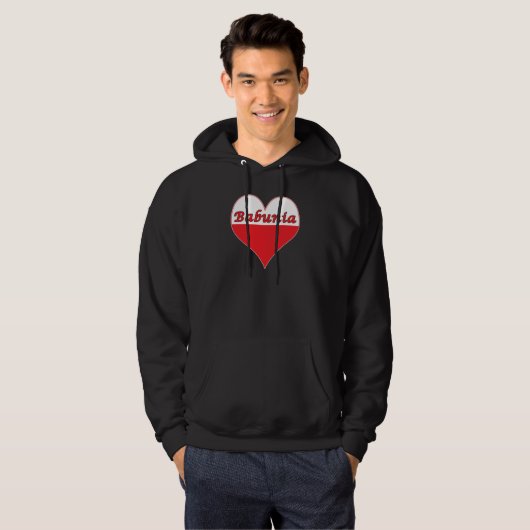 Babunia Poland Heart Hoodie (Voorkant volledig)