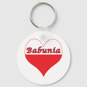 Babunia Poland Heart Sleutelhanger