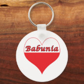 Babunia Poland Heart Sleutelhanger (Voorkant)