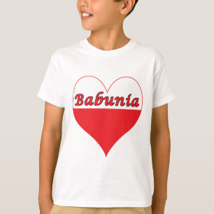 Babunia Poland Heart T-shirt