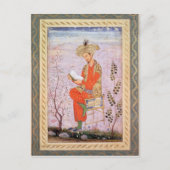 Babur Reading, Mughal Briefkaart (Voorkant)
