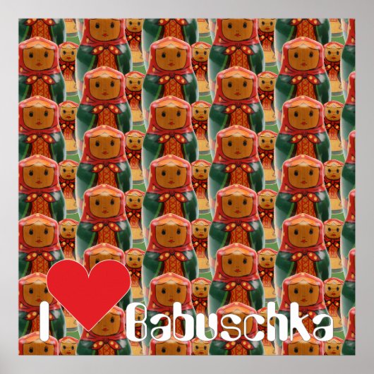 Babuschka Matrjoschka Matryoshka Poster (Voorkant)