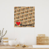 Babuschka Matrjoschka Matryoshka Poster (Keuken)