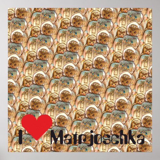 Babuschka Matrjoschka Matryoshka Poster (Voorkant)