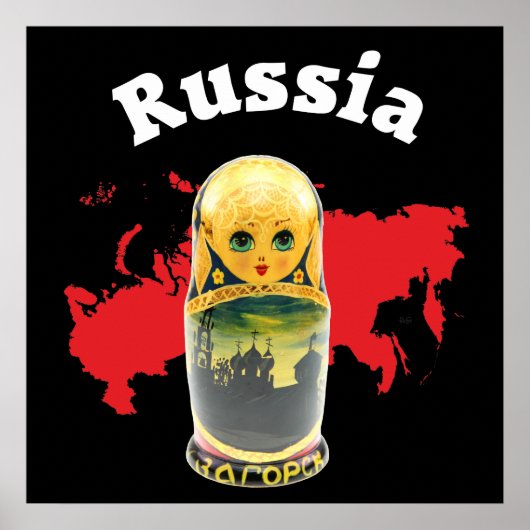 Babuschka Matrjoschka Matryoshka Poster (Voorkant)