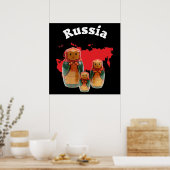 Babuschka Matrjoschka Matryoshka Poster (Keuken)