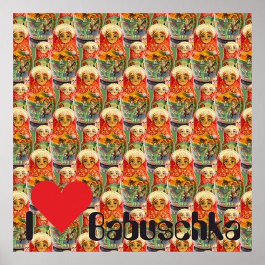 Babuschka Matrjoschka Matryoshka Poster (Voorkant)