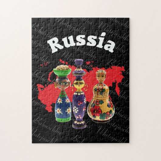 Babuschka Matrjoschka Matryoshka Puzzles Legpuzzel (Verticaal)