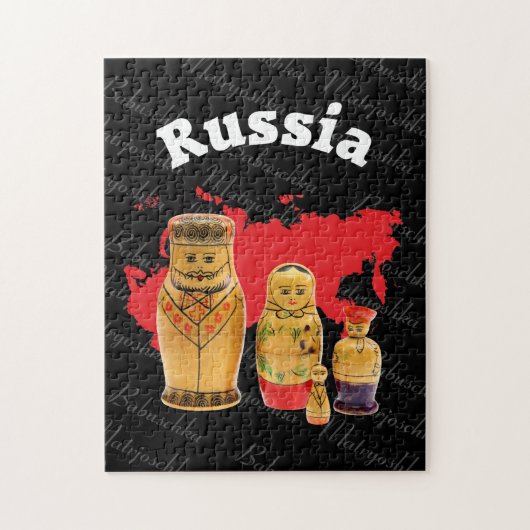 Babuschka Matrjoschka Matryoshka Puzzles Legpuzzel (Verticaal)