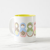 Babuschka Tasse ♥ Tweekleurige Koffiemok (Voorkant links)