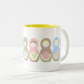 Babuschka Tasse ♥ Tweekleurige Koffiemok (Voorkant rechts)