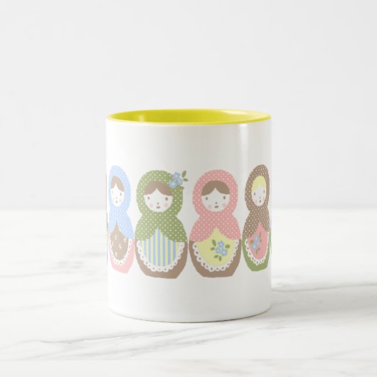 Babuschka Tasse ♥ Tweekleurige Koffiemok (Center)