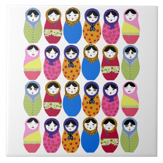 Babushka Doll Tegeltje (Voorkant)