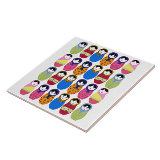 Babushka Doll Tegeltje