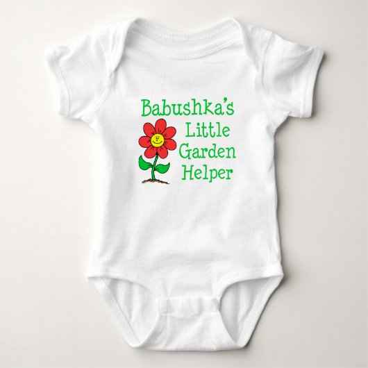 Babushka Little Garden Helper Romper (Voorkant)