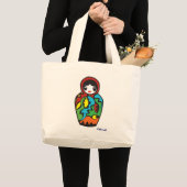 Babushka - Matryoshka Grote Tote Bag (Voorkant (product))