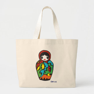 Babushka - Matryoshka Grote Tote Bag