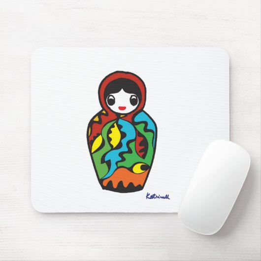 Babushka - Matryoshka Muismat (Met muis)