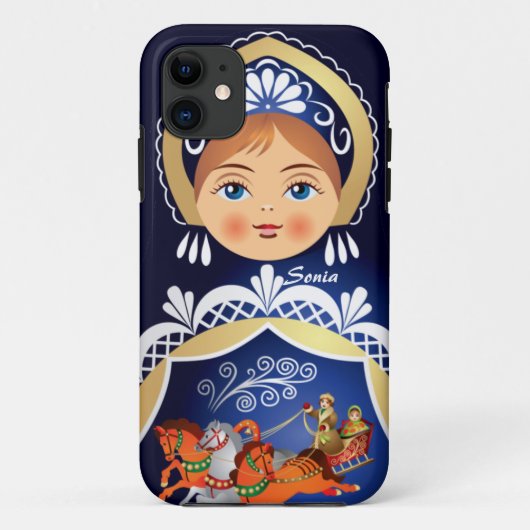 Babushka Matryoshka Russische dollar Case-Mate iPhone Case (Achterkant)