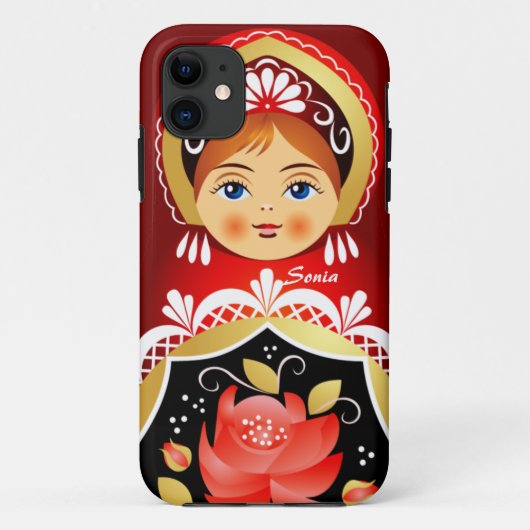 Babushka Matryoshka Russische dollar Case-Mate iPhone Case (Achterkant)