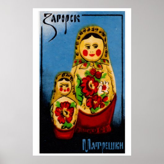 Babushka Pop - Matchbox Print - Tsjechische Kunst  (Voorkant)