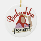 Babushka Power Keramisch Ornament (Voorkant)