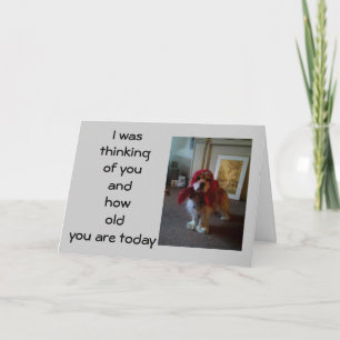 BABUSHKA PUPPY "40th" BIRTHDAY WISH Kaart