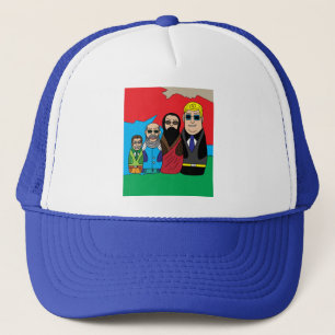 Babushka Russische houten dollar Trucker Pet