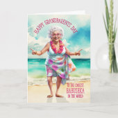 Babushka Russische Oma Grootouders Dag Coolste Feestdagen Kaart (Voorkant)
